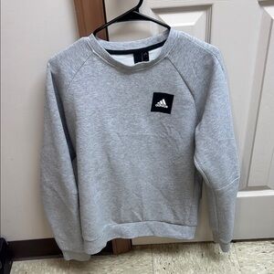 Adidas Men's Crewneck Gray Sweater